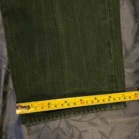 Ted Baker Jeans Tinned Sardines Green Button Fly Size 32R - Picture 10 of 11